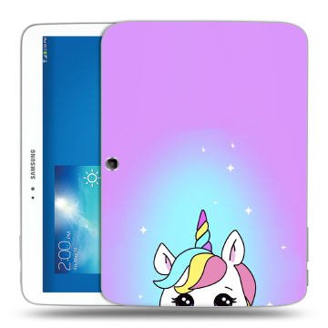 Силиконовый чехол на Samsung Galaxy Tab 3 10.1 с принтом Единорог