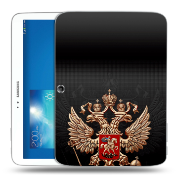 Силиконовый чехол на Samsung Galaxy Tab 3 10.1 с принтом Герб России