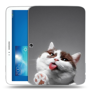 Силиконовый чехол на Samsung Galaxy Tab 3 10.1 с принтом Коты