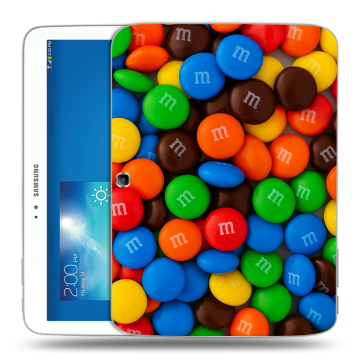 Силиконовый чехол на Samsung Galaxy Tab 3 10.1 с принтом Конфеты