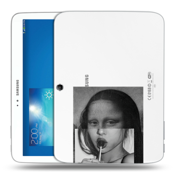 Силиконовый чехол на Samsung Galaxy Tab 3 10.1 с принтом Мона Лиза
