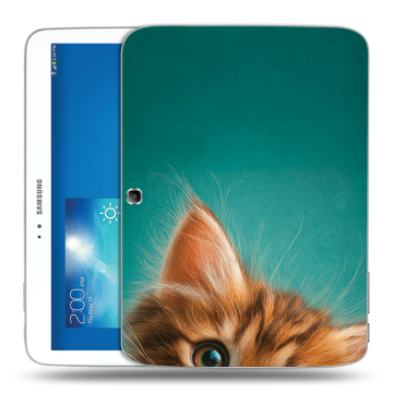 Силиконовый чехол на Samsung Galaxy Tab 3 10.1 с принтом котенок Силиконовый чехол на Samsung Galaxy Tab 3 10.1 с принтом котенок