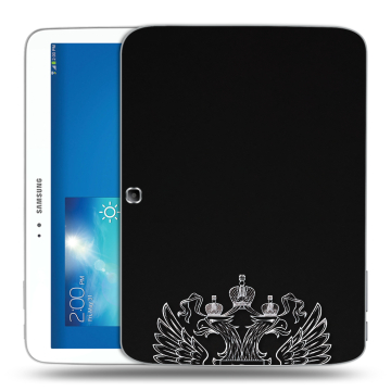Силиконовый чехол на Samsung Galaxy Tab 3 10.1 с принтом Герб России Силиконовый чехол на Samsung Galaxy Tab 3 10.1 с принтом Герб России