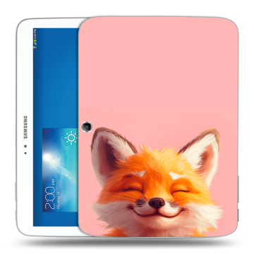 Силиконовый чехол на Samsung Galaxy Tab 3 10.1 с принтом милая лиса
