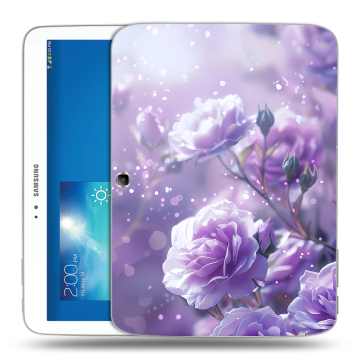 Силиконовый чехол на Samsung Galaxy Tab 3 10.1 с принтом Розы цветы Силиконовый чехол на Samsung Galaxy Tab 3 10.1 с принтом Розы цветы