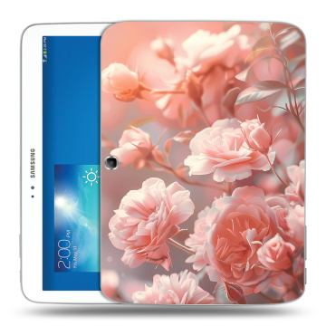Силиконовый чехол на Samsung Galaxy Tab 3 10.1 с принтом Розовые розы