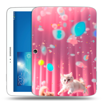 Силиконовый чехол на Samsung Galaxy Tab 3 10.1 с принтом милые котики