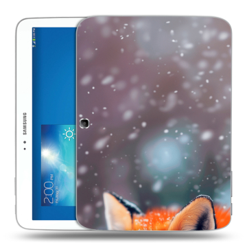 Силиконовый чехол на Samsung Galaxy Tab 3 10.1 с принтом лиса