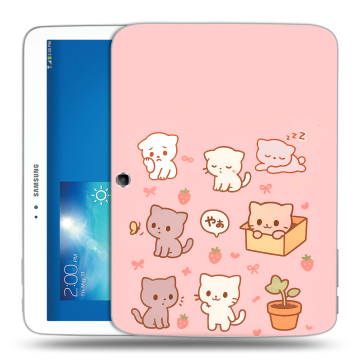 Силиконовый чехол на Samsung Galaxy Tab 3 10.1 с принтом Hello Kitty Хелоу Кити