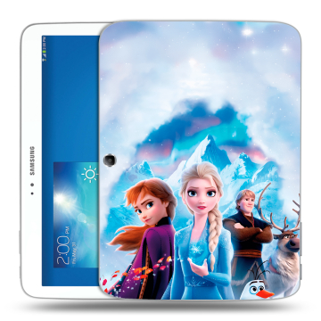 Силиконовый чехол на Samsung Galaxy Tab 3 10.1 с принтом Холодное сердце Frozen Силиконовый чехол на Samsung Galaxy Tab 3 10.1 с принтом Холодное сердце Frozen