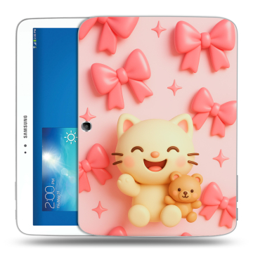Силиконовый чехол на Samsung Galaxy Tab 3 10.1 с принтом для девочек