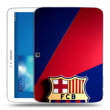 Силиконовый чехол на Samsung Galaxy Tab 3 10.1 с принтом Барселона Barcelona