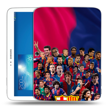 Силиконовый чехол на Samsung Galaxy Tab 3 10.1 с принтом Барселона Barcelona Силиконовый чехол на Samsung Galaxy Tab 3 10.1 с принтом Барселона Barcelona