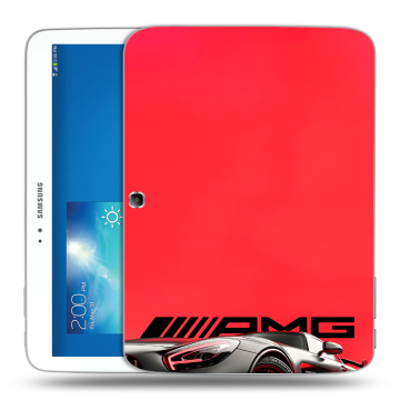 Силиконовый чехол на Samsung Galaxy Tab 3 10.1 с принтом Мерседес Mercedes AMG