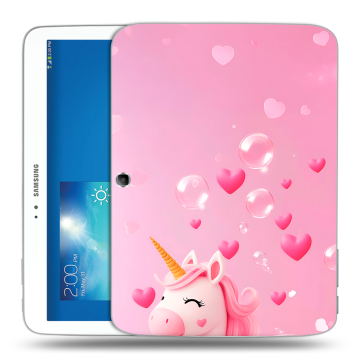 Силиконовый чехол на Samsung Galaxy Tab 3 10.1 с принтом Единорог Силиконовый чехол на Samsung Galaxy Tab 3 10.1 с принтом Единорог