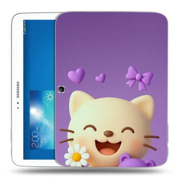 Силиконовый чехол на Samsung Galaxy Tab 3 10.1 с принтом для девочек