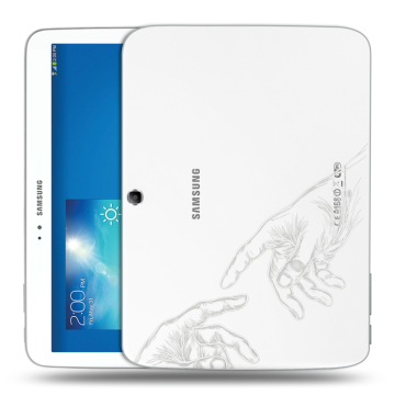 Силиконовый чехол на Samsung Galaxy Tab 3 10.1 с принтом Сотворение мира