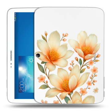 Силиконовый чехол на Samsung Galaxy Tab 3 10.1 с принтом Цветы