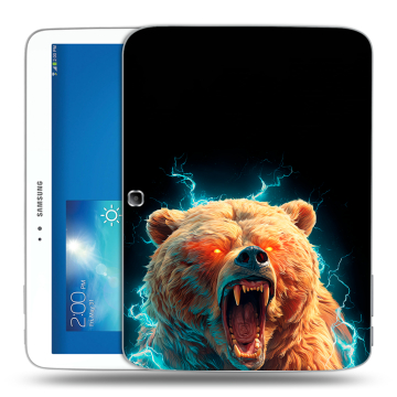 Силиконовый чехол на Samsung Galaxy Tab 3 10.1 с принтом Медведь