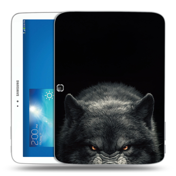 Силиконовый чехол на Samsung Galaxy Tab 3 10.1 с принтом Волк