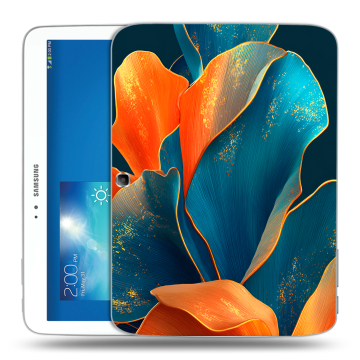 Силиконовый чехол на Samsung Galaxy Tab 3 10.1 с принтом Цветы
