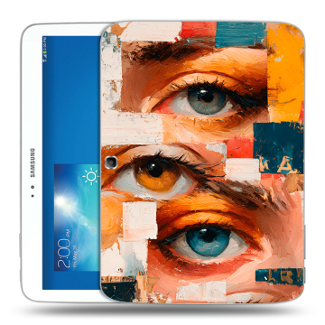 Силиконовый чехол на Samsung Galaxy Tab 3 10.1 с принтом Модный принт