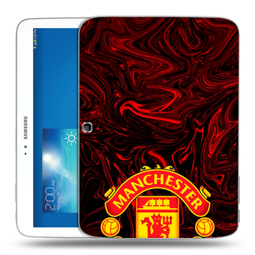 Силиконовый чехол на Samsung Galaxy Tab 3 10.1 с принтом Manchester United Силиконовый чехол на Samsung Galaxy Tab 3 10.1 с принтом Manchester United