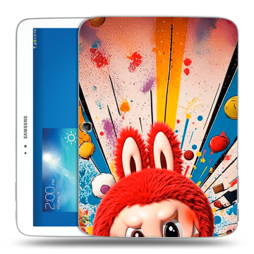 Силиконовый чехол на Samsung Galaxy Tab 3 10.1 с принтом Labubu Лабубу