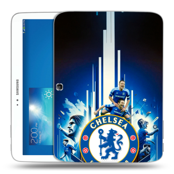 Силиконовый чехол на Samsung Galaxy Tab 3 10.1 с принтом Chelsea Челси Силиконовый чехол на Samsung Galaxy Tab 3 10.1 с принтом Chelsea Челси