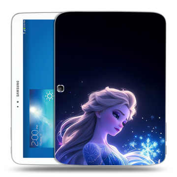 Силиконовый чехол на Samsung Galaxy Tab 3 10.1 с принтом Холодное сердце Frozen
