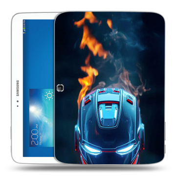Силиконовый чехол на Samsung Galaxy Tab 3 10.1 с принтом IronMan Железный человек