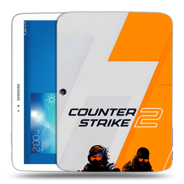Силиконовый чехол на Samsung Galaxy Tab 3 10.1 с принтом Counter Strike