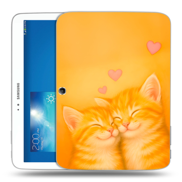 Силиконовый чехол на Samsung Galaxy Tab 3 10.1 с принтом Милые котята