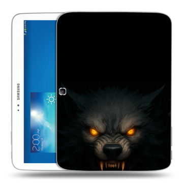 Силиконовый чехол на Samsung Galaxy Tab 3 10.1 с принтом Волк Силиконовый чехол на Samsung Galaxy Tab 3 10.1 с принтом Волк