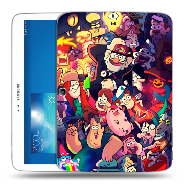 Силиконовый чехол на Samsung Galaxy Tab 3 10.1 с принтом Gravity Falls Гравити Фолз