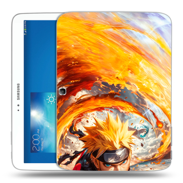 Силиконовый чехол на Samsung Galaxy Tab 3 10.1 с принтом Аниме Наруто Naruto