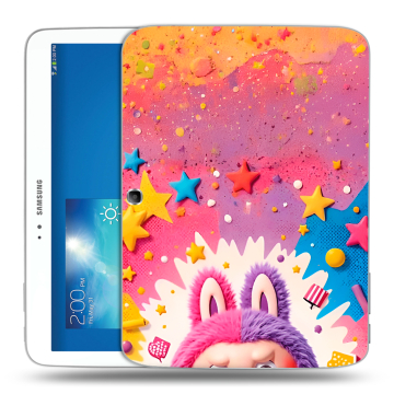 Силиконовый чехол на Samsung Galaxy Tab 3 10.1 с принтом Labubu Лабубу Силиконовый чехол на Samsung Galaxy Tab 3 10.1 с принтом Labubu Лабубу