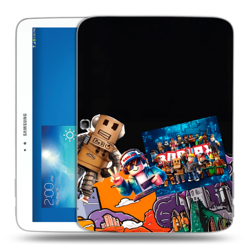 Силиконовый чехол на Samsung Galaxy Tab 3 10.1 с принтом Roblox Роблокс Силиконовый чехол на Samsung Galaxy Tab 3 10.1 с принтом Roblox Роблокс