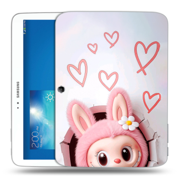 Силиконовый чехол на Samsung Galaxy Tab 3 10.1 с принтом Labubu Лабубу Силиконовый чехол на Samsung Galaxy Tab 3 10.1 с принтом Labubu Лабубу