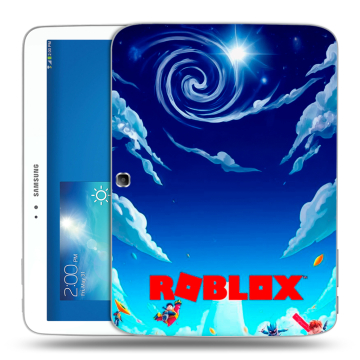 Силиконовый чехол на Samsung Galaxy Tab 3 10.1 с принтом Roblox Роблокс