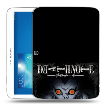 Силиконовый чехол на Samsung Galaxy Tab 3 10.1 с принтом Death note Тетрадь смерти Силиконовый чехол на Samsung Galaxy Tab 3 10.1 с принтом Death note Тетрадь смерти