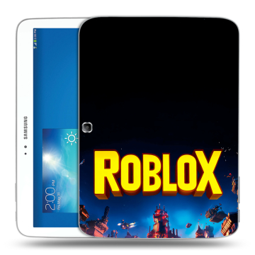 Силиконовый чехол на Samsung Galaxy Tab 3 10.1 с принтом Roblox Роблокс