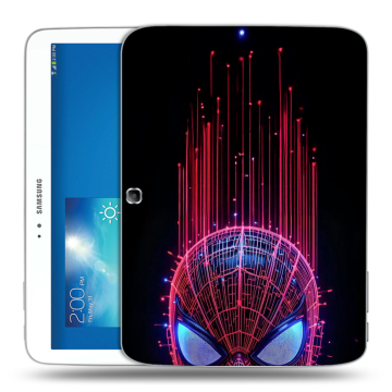 Силиконовый чехол на Samsung Galaxy Tab 3 10.1 с принтом Spiderman Человек паук