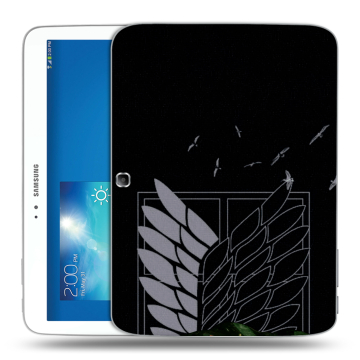 Силиконовый чехол на Samsung Galaxy Tab 3 10.1 с принтом Атака титанов