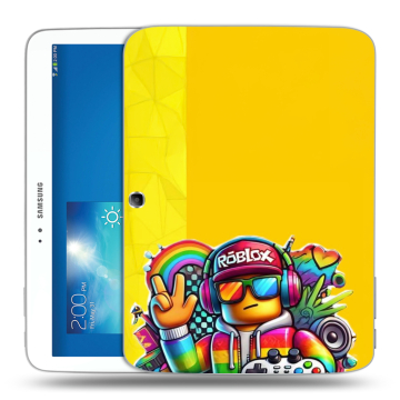 Силиконовый чехол на Samsung Galaxy Tab 3 10.1 с принтом Roblox Роблокс Силиконовый чехол на Samsung Galaxy Tab 3 10.1 с принтом Roblox Роблокс
