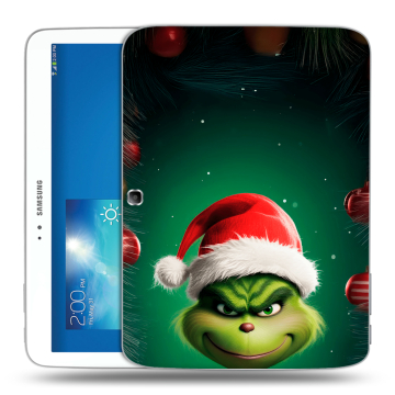 Силиконовый чехол на Samsung Galaxy Tab 3 10.1 с принтом Гринч Новый год Рождество Силиконовый чехол на Samsung Galaxy Tab 3 10.1 с принтом Гринч Новый год Рождество