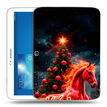 Силиконовый чехол на Samsung Galaxy Tab 3 10.1 с принтом Новый год Силиконовый чехол на Samsung Galaxy Tab 3 10.1 с принтом Новый год