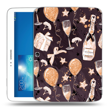 Силиконовый чехол на Samsung Galaxy Tab 3 10.1 с принтом Новый год Силиконовый чехол на Samsung Galaxy Tab 3 10.1 с принтом Новый год