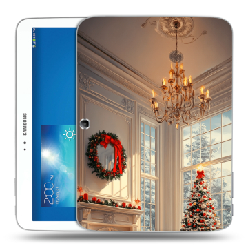 Силиконовый чехол на Samsung Galaxy Tab 3 10.1 с принтом Новый год Силиконовый чехол на Samsung Galaxy Tab 3 10.1 с принтом Новый год