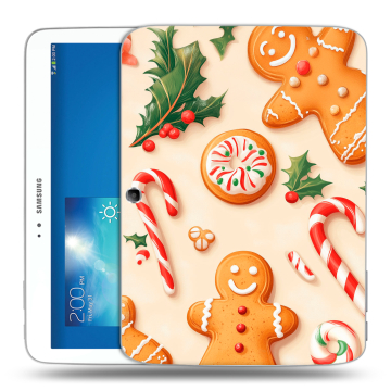 Силиконовый чехол на Samsung Galaxy Tab 3 10.1 с принтом Новый год Силиконовый чехол на Samsung Galaxy Tab 3 10.1 с принтом Новый год